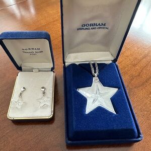 Gorham Sterling Silver Star Jewelry Set